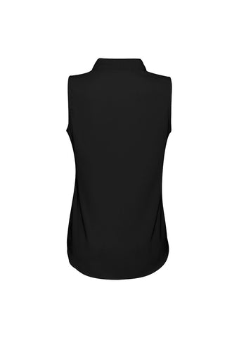 Madison Womens Sleeveless Top Black back view