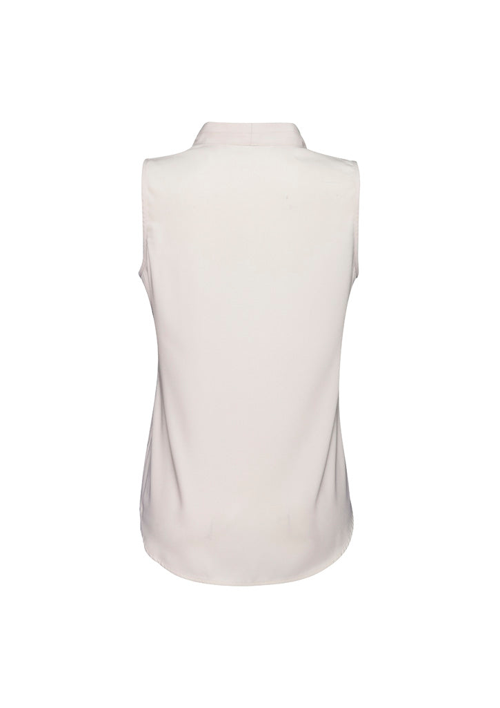 Madison Womens Sleeveless Top Ivory back view