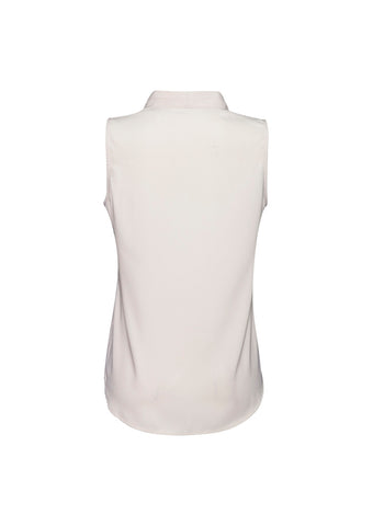Madison Womens Sleeveless Top Ivory back view