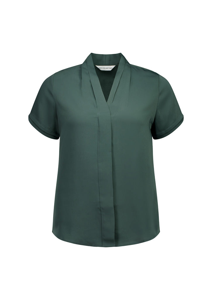 Madison Womens Short Sleeve Shirt Seafoam