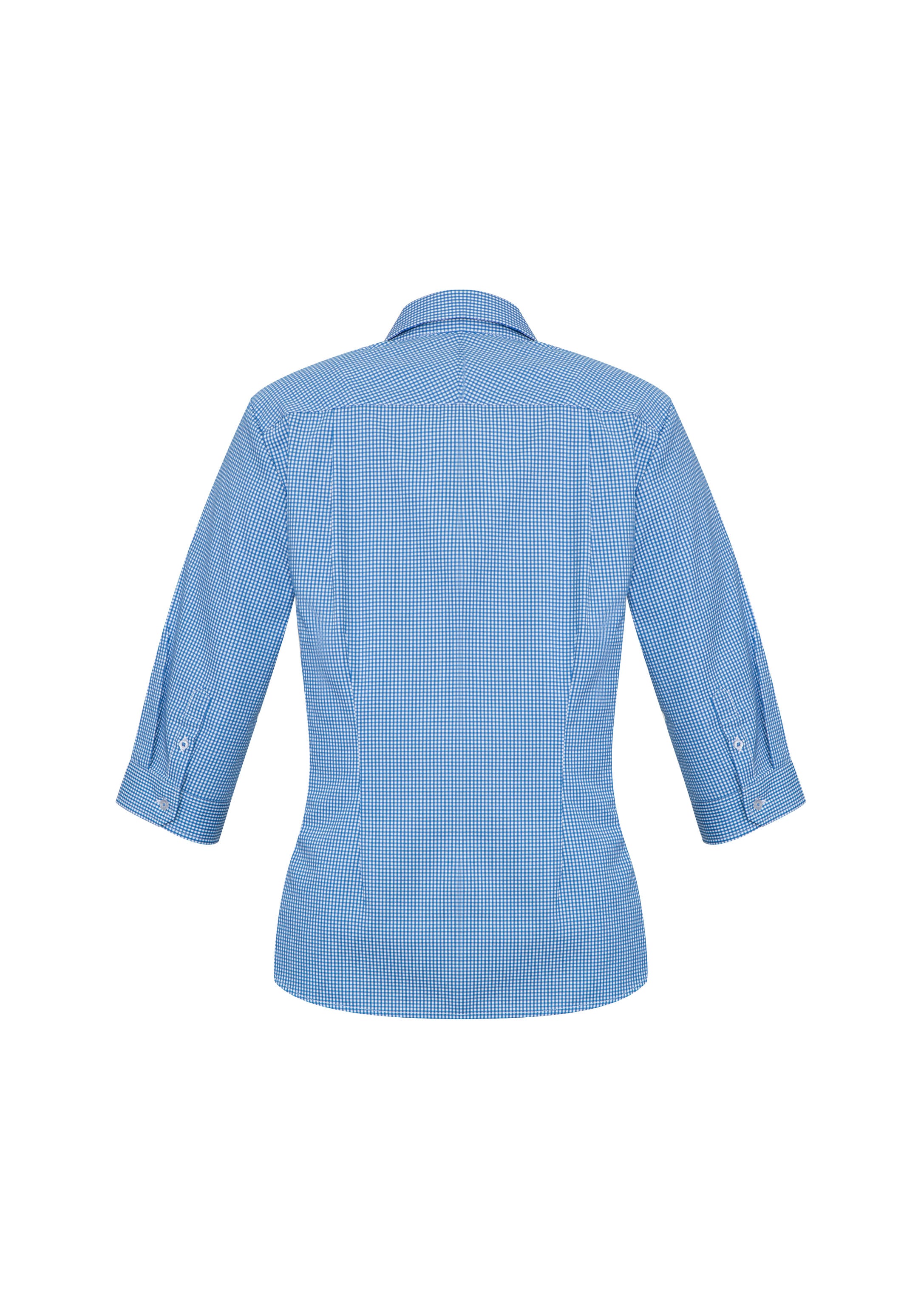 Ellison Womens 3/4 Sleeve Shirt French Blue back view