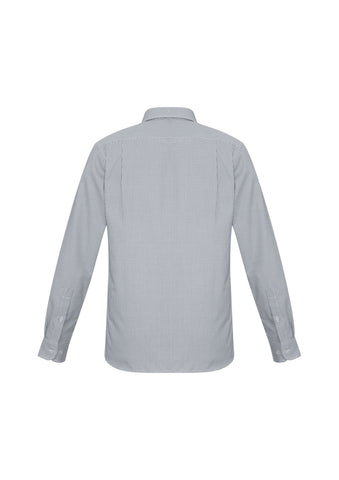 Ellison Mens Long Sleeve Shirt Silver back view