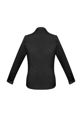 Monaco Womens Long Sleeve Shirt Black back view