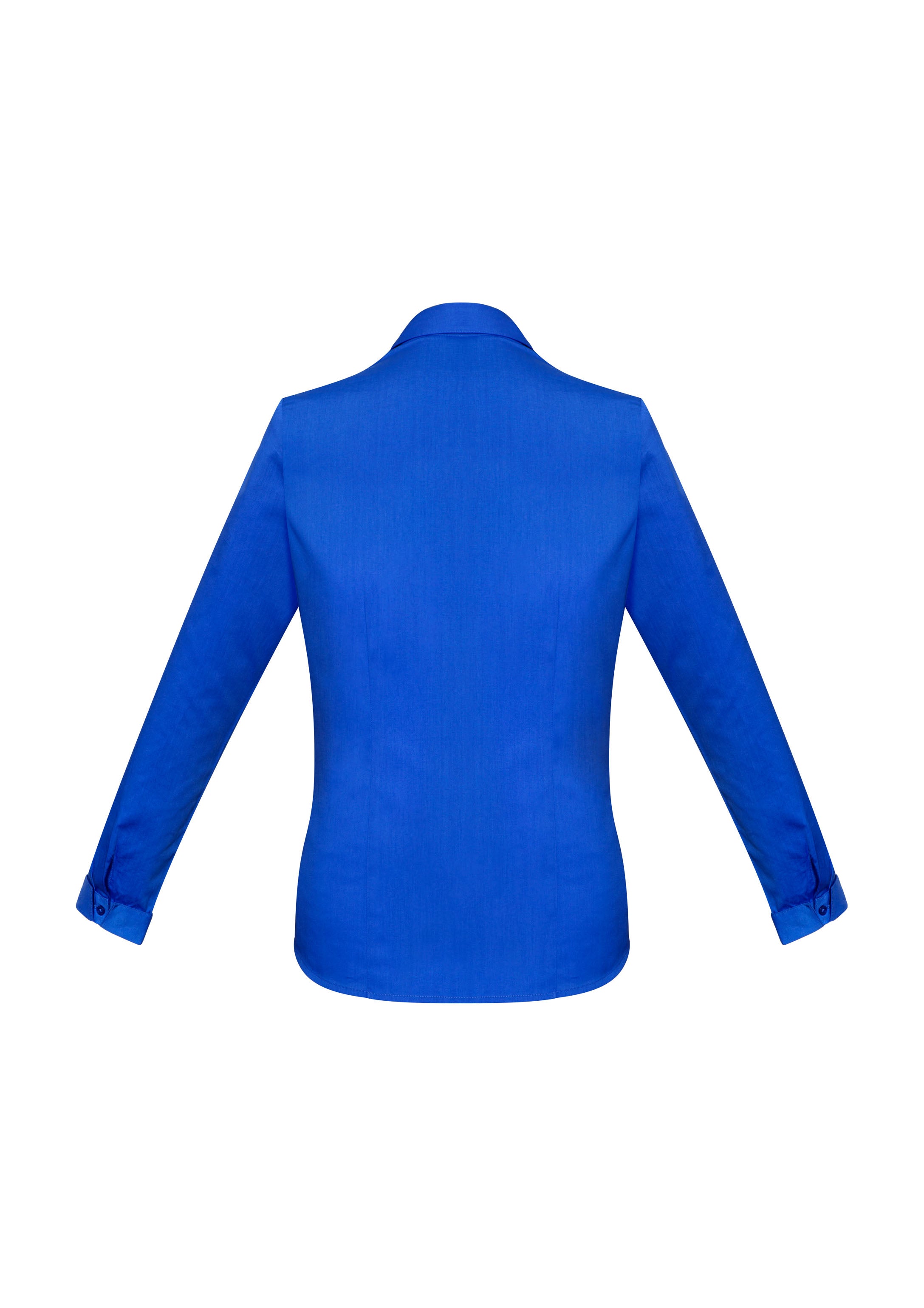 Monaco Womens Long Sleeve Shirt Electric Blue back view