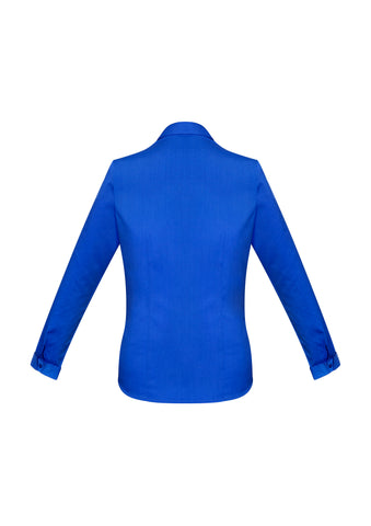 Monaco Womens Long Sleeve Shirt Electric Blue back view