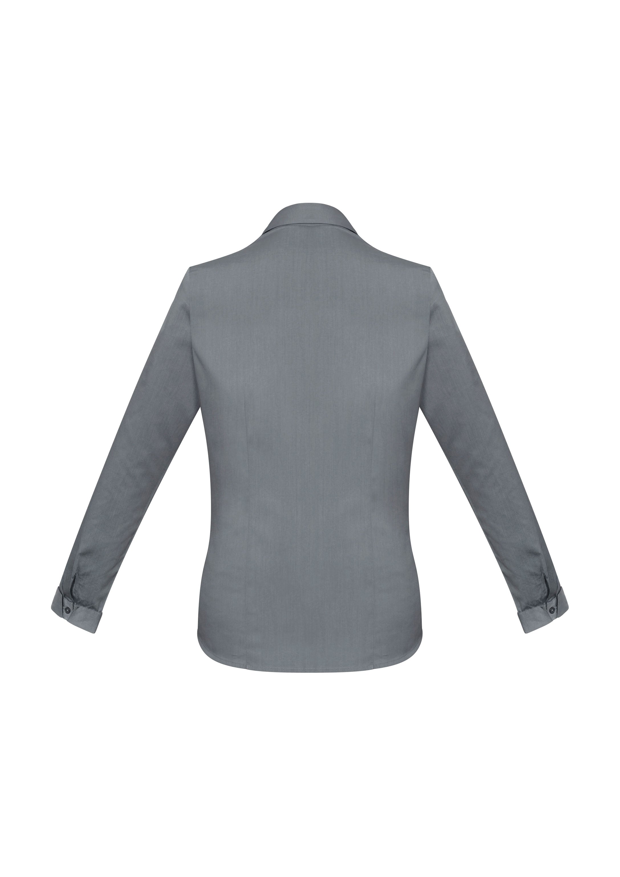 Monaco Womens Long Sleeve Shirt Platinum back view