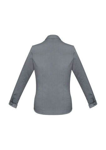 Monaco Womens Long Sleeve Shirt Platinum back view