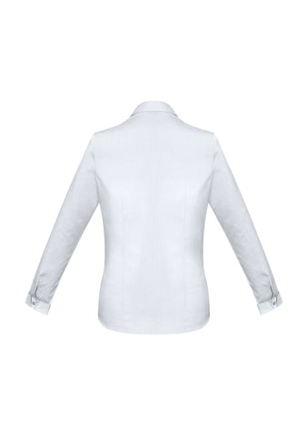 Monaco Womens Long Sleeve Shirt White back view