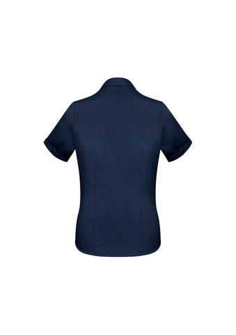 Monaco Womens Short Sleeve Shirt Ink back view