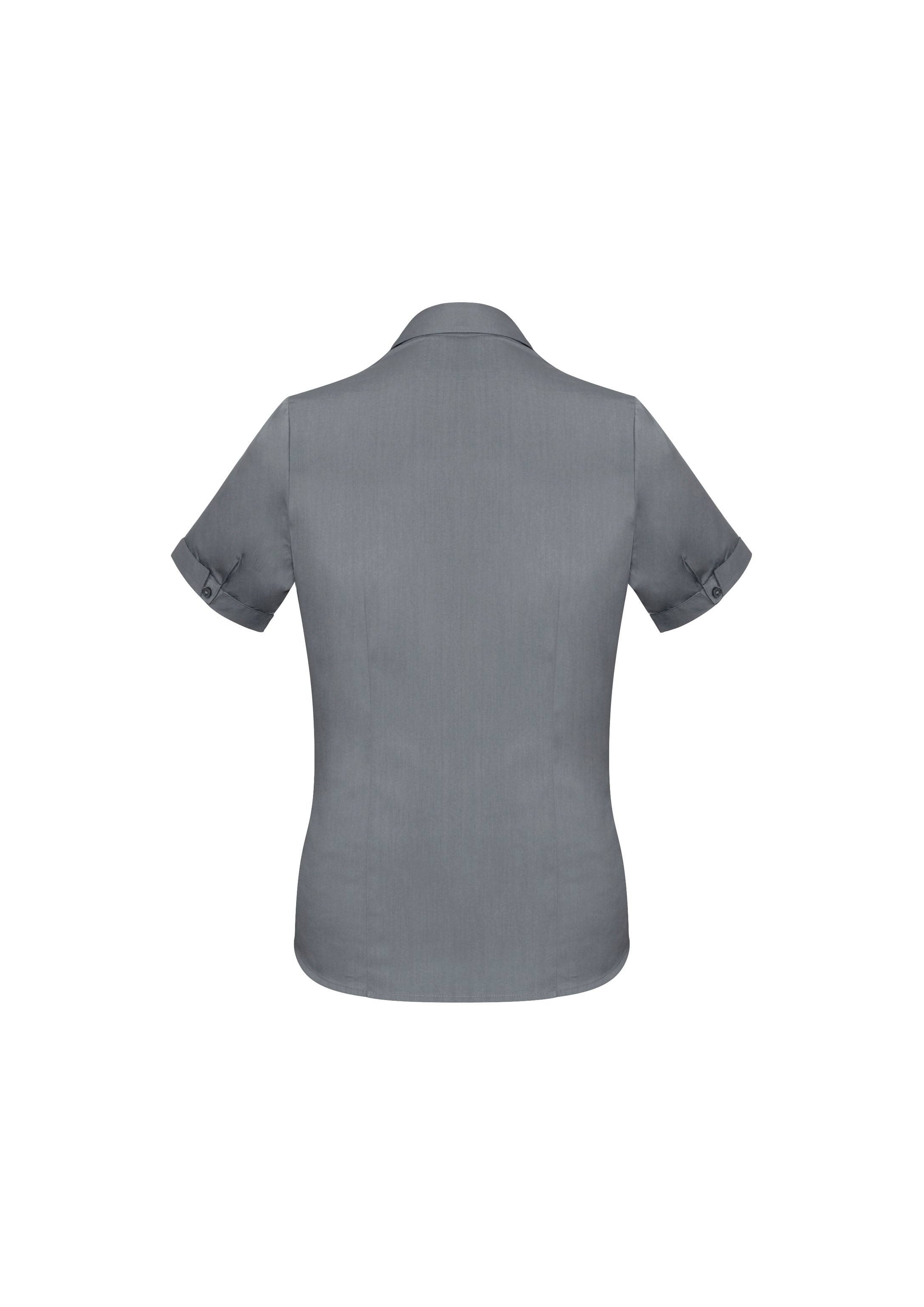 Monaco Womens Short Sleeve Shirt Platinum back view