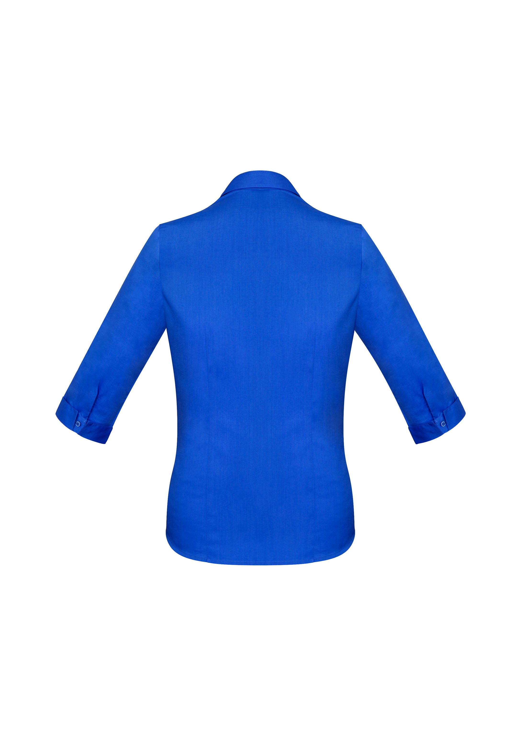 Monaco Womens 3/4 Sleeve Shirt Electric Blue back view