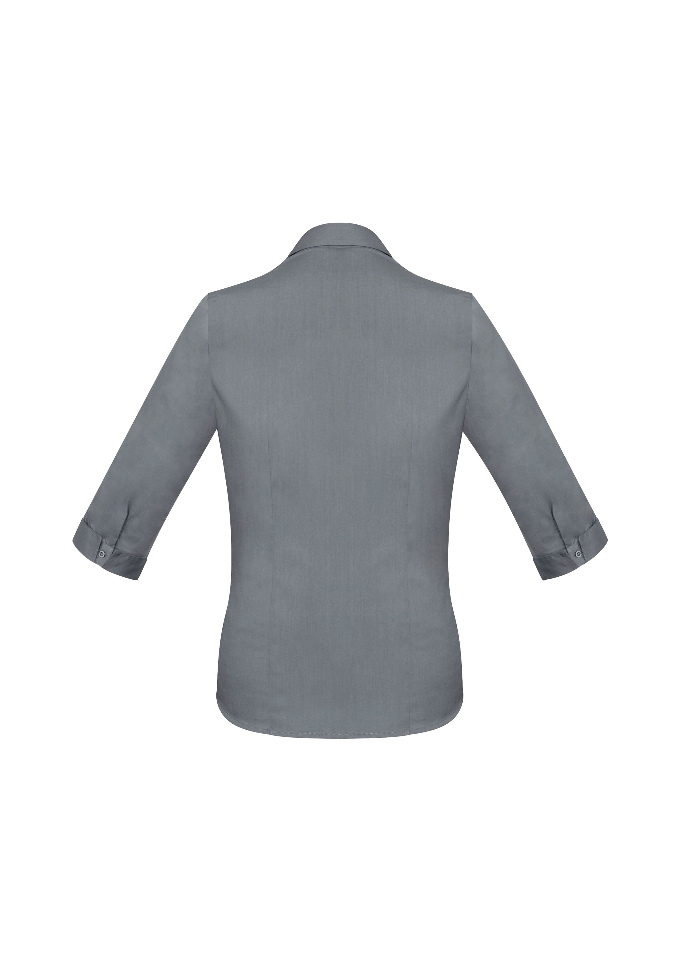 Monaco Womens 3/4 Sleeve Shirt Platinum back view