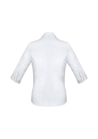 Monaco Womens 3/4 Sleeve Shirt White back view