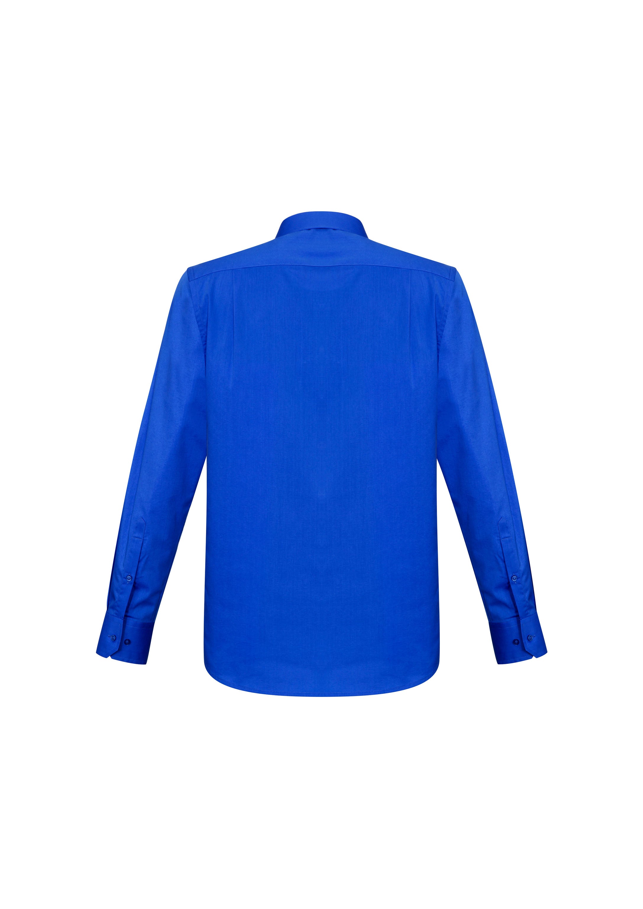 Monaco Mens Long Sleeve Shirt Electric Blue back view