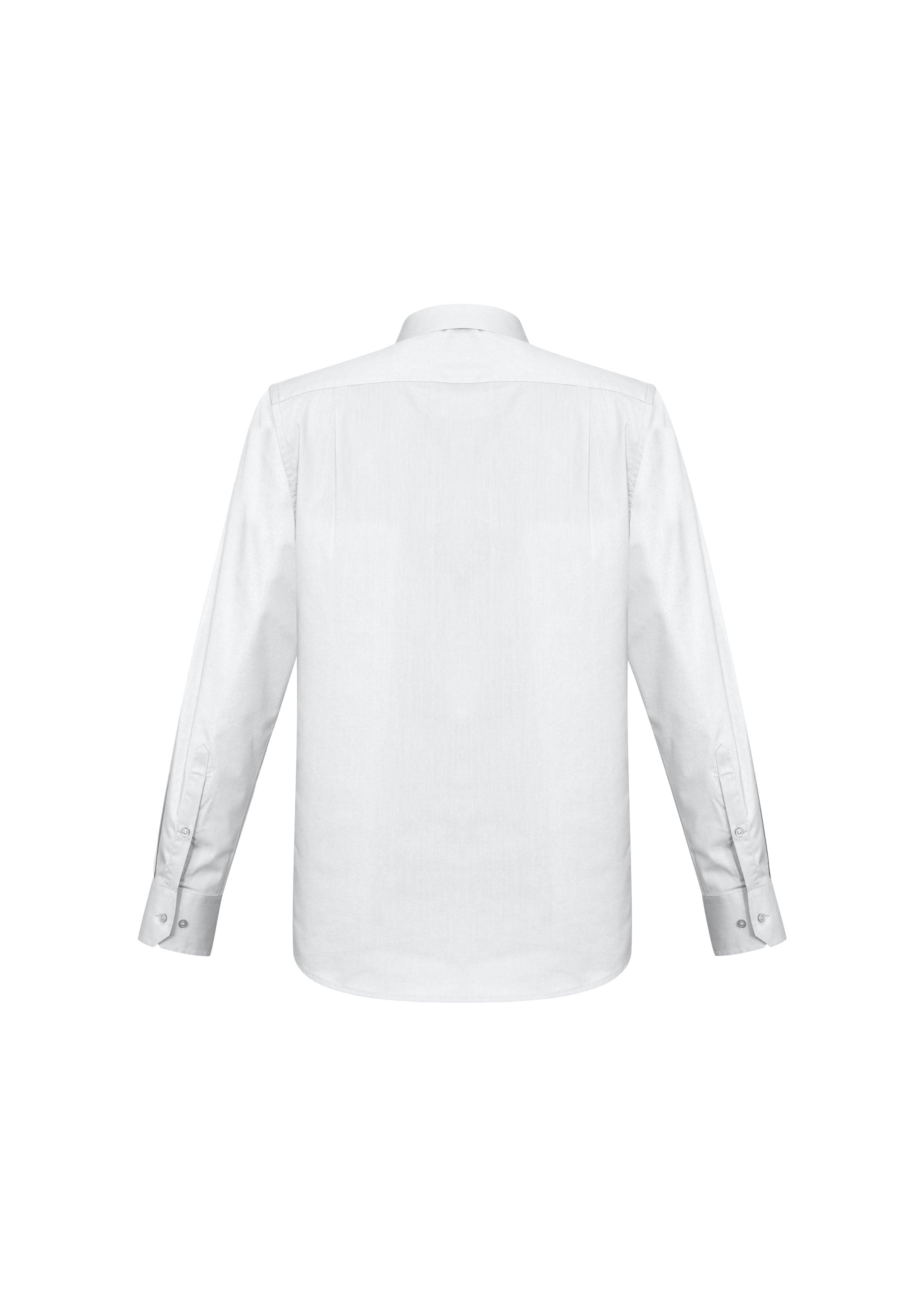 Monaco Mens Long Sleeve Shirt White back view