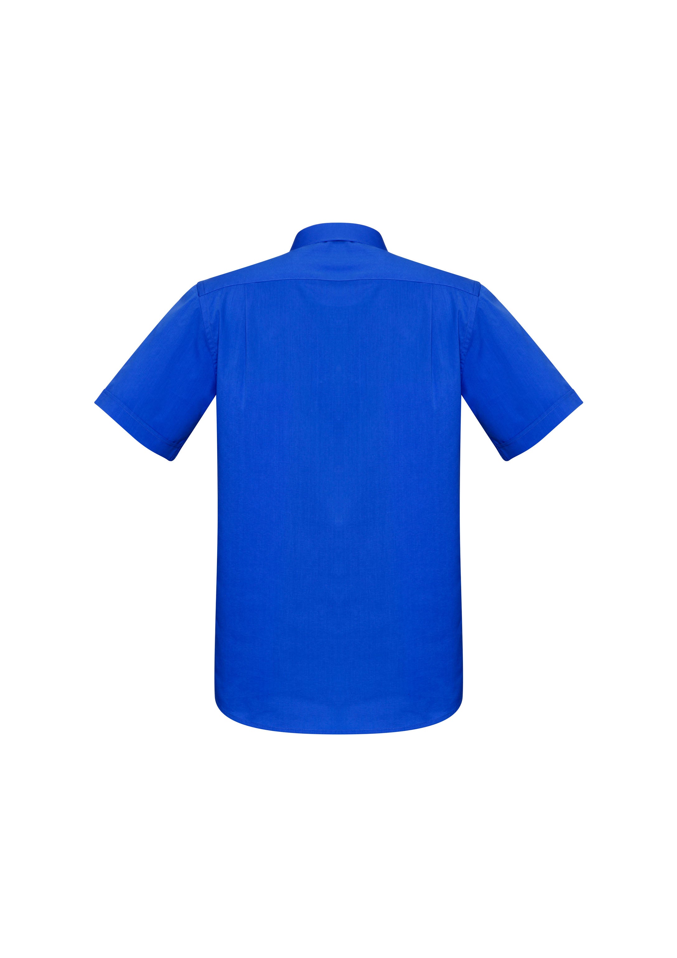 Monaco Mens Short Sleeve Shirt Electric Blue back view