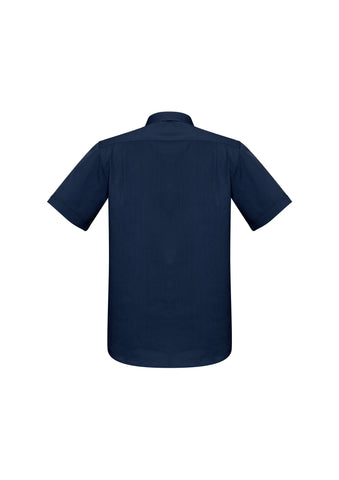 Monaco Mens Short Sleeve Shirt Ink back view