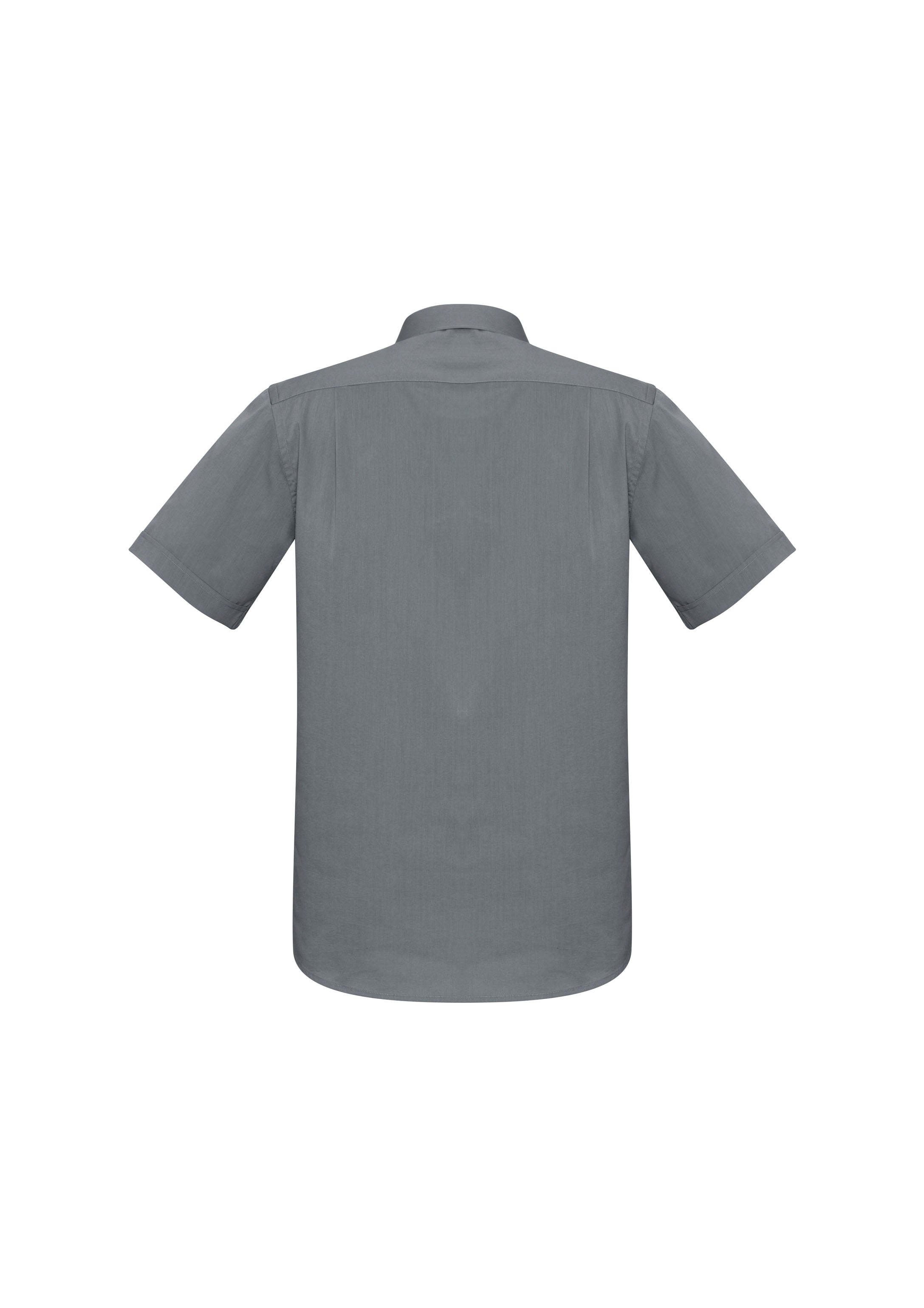 Monaco Mens Short Sleeve Shirt Platinum back view