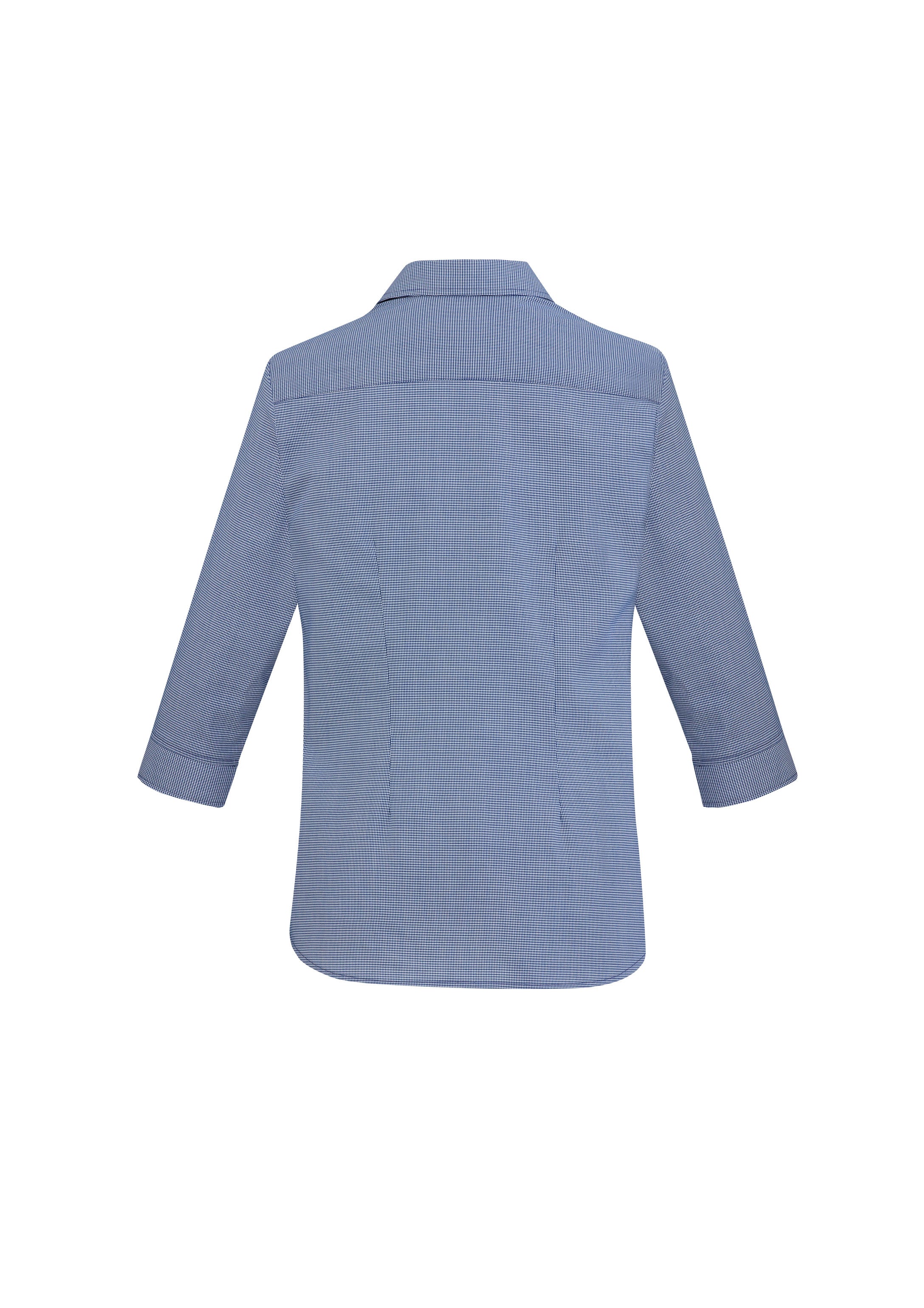 Jagger Womens 3/4 Sleeve Shirt French Blue back view