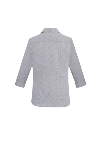 Jagger Womens 3/4 Sleeve Shirt Silver back view