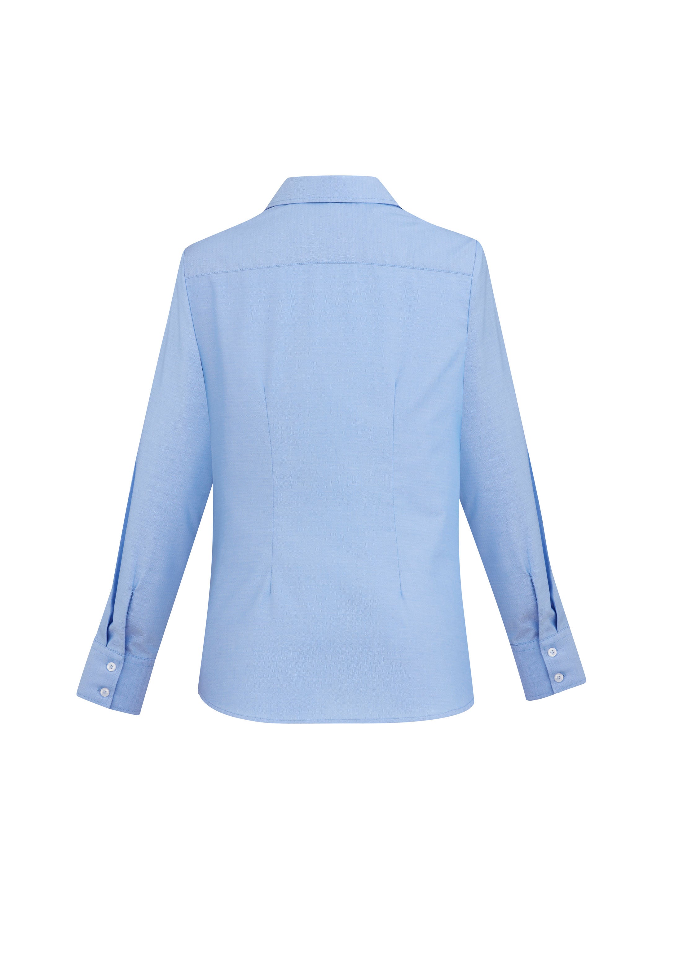 Regent Womens Long Sleeve Shirt Blue back view