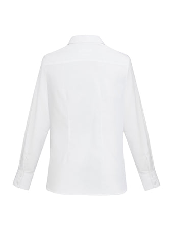 Regent Womens Long Sleeve Shirt White back view