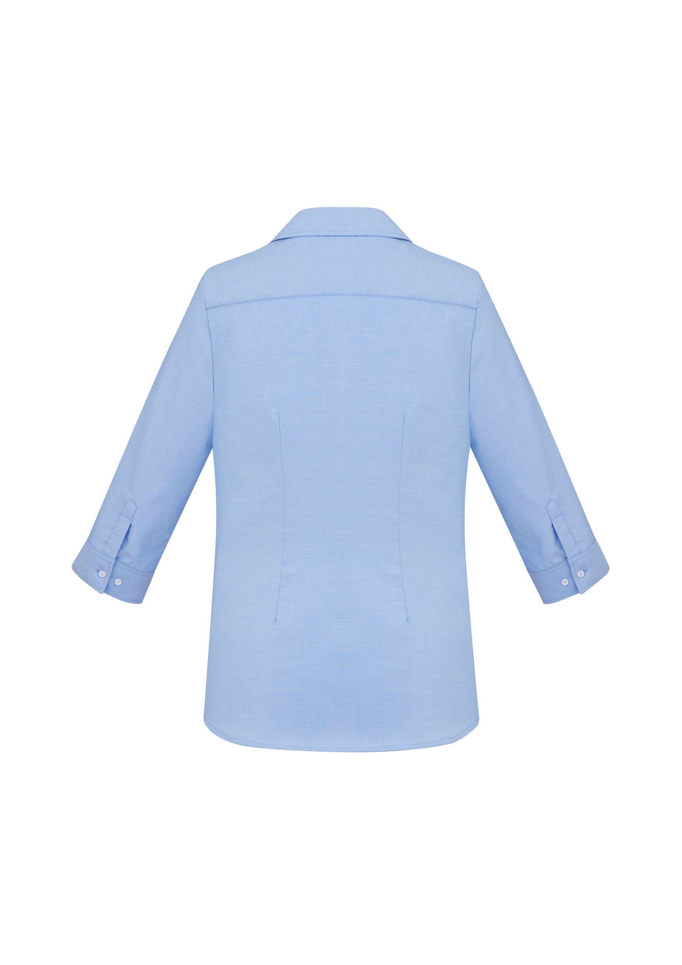 Regent Womens 3/4 Sleeve Shirt Blue back view