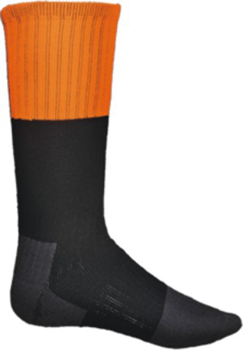 Unisex Adults Hi Vis Socks in Fluoro Orange