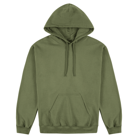 SF500 Gildan Softstyle Adult Hooded Sweatshirt - Military Green