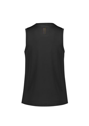 Balance Womens Singlet Black/Gold back view