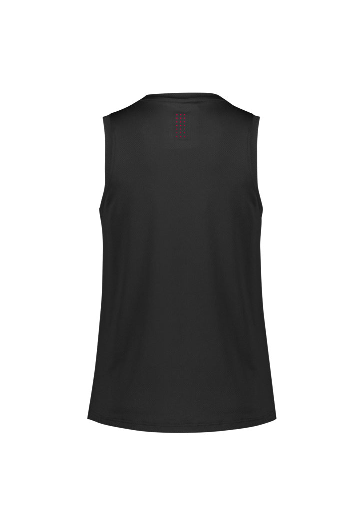 Balance Womens Singlet Black/Red back view