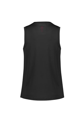 Balance Womens Singlet Black/Red back view