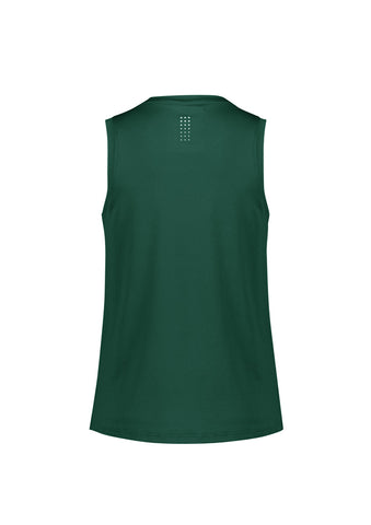 Balance Womens Singlet Forest/White back view