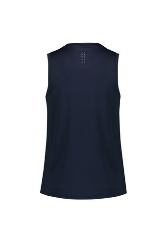 Balance Womens Singlet Navy/Sky back view