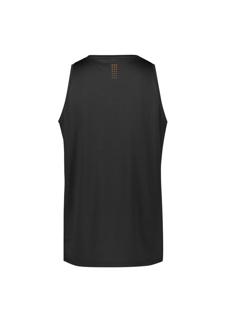 Balance Mens Singlet Black/Gold back view