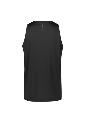 Balance Mens Singlet Black/Gold back view