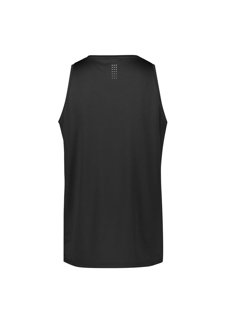 Balance Mens Singlet Black/White back view