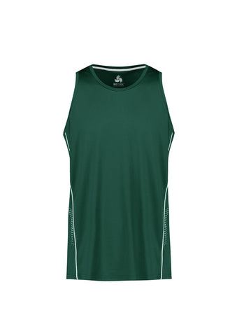 Balance Mens Singlet Forest/White front view
