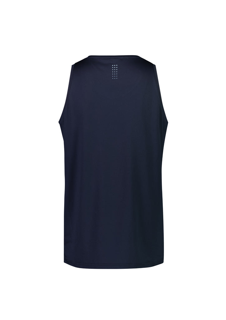 Balance Mens Singlet Navy/Sky back view