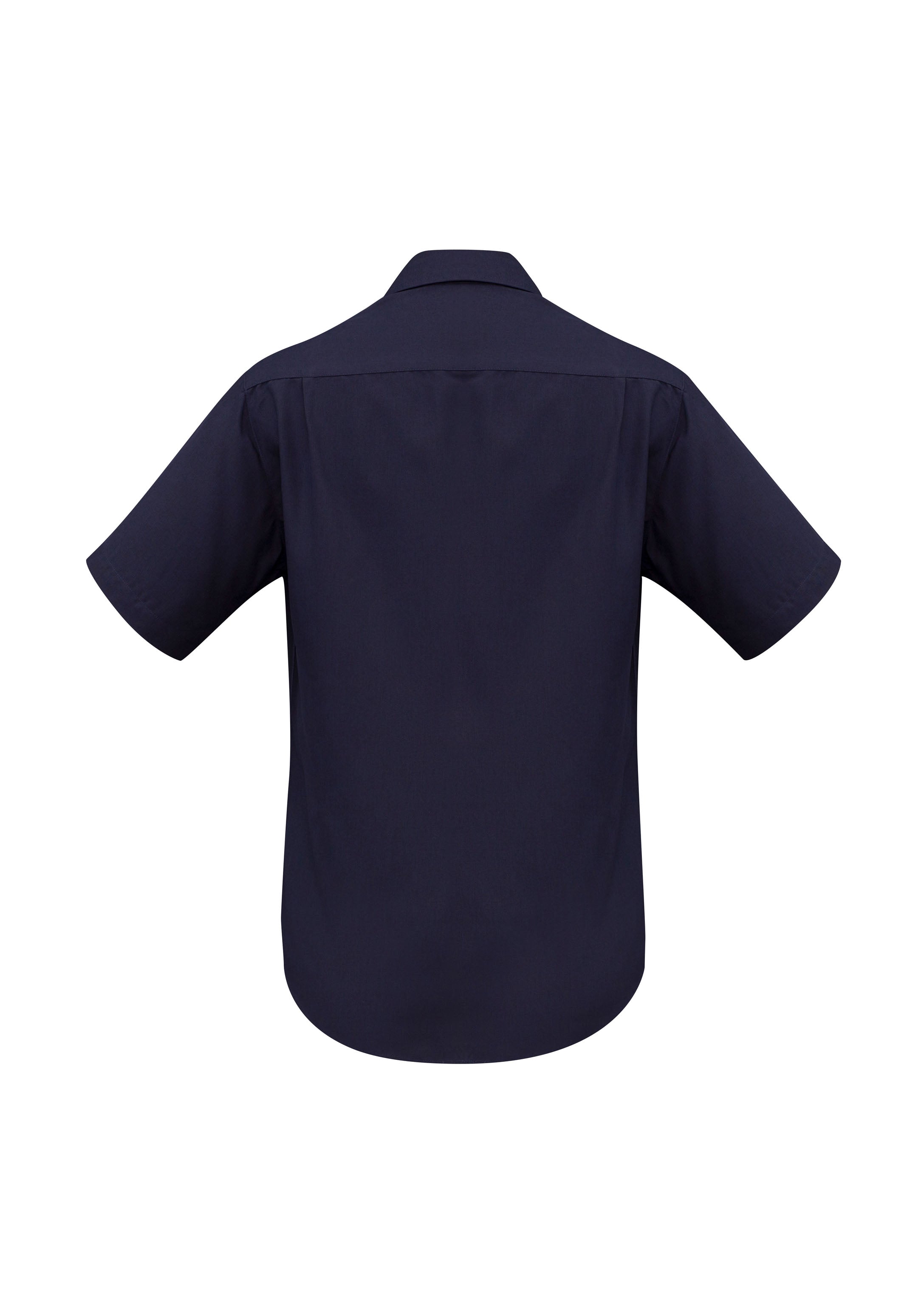 Oasis Mens Short Sleeve Shirt Navy back view