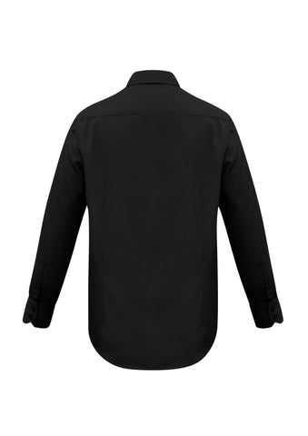Metro Mens Long Sleeve Shirt Black back view