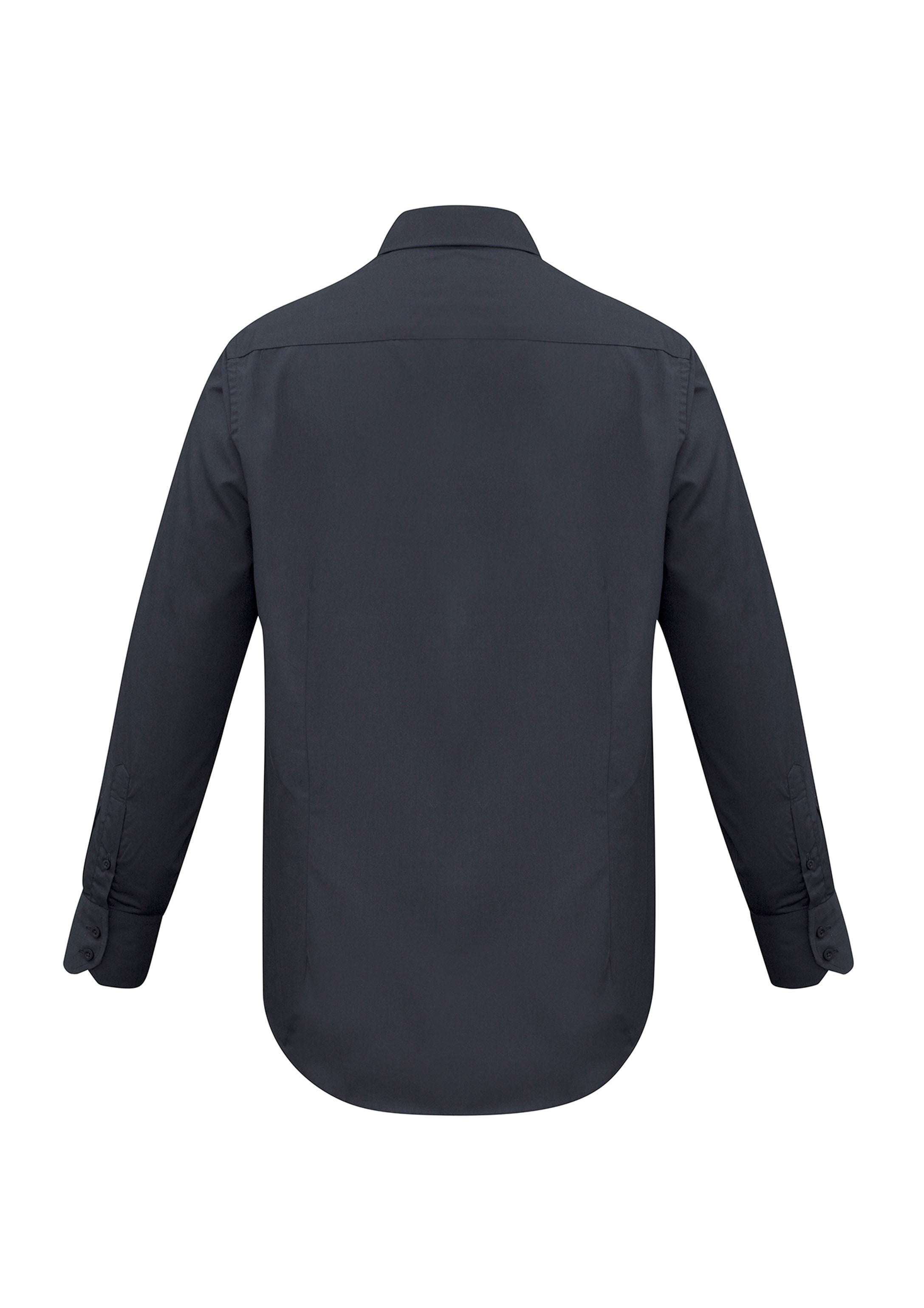 Metro Mens Long Sleeve Shirt Charcoal back view