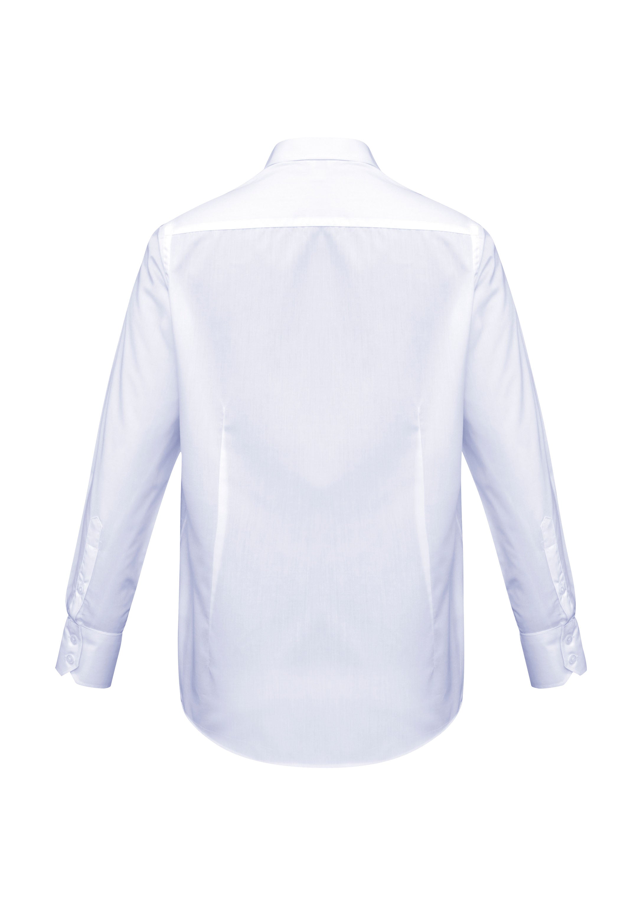 Metro Mens Long Sleeve Shirt White back view