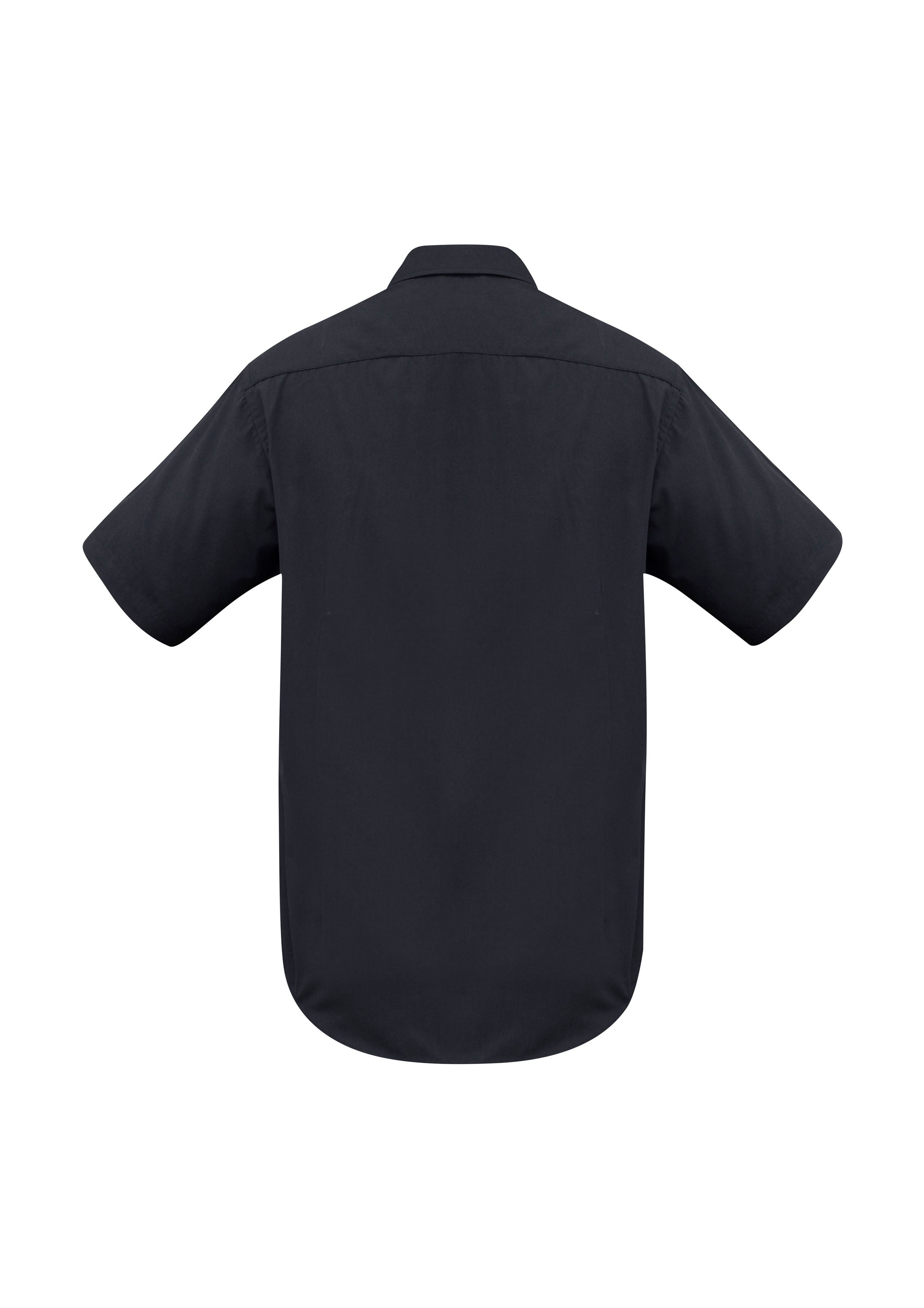 Metro Mens Short Sleeve Shirt Black back view