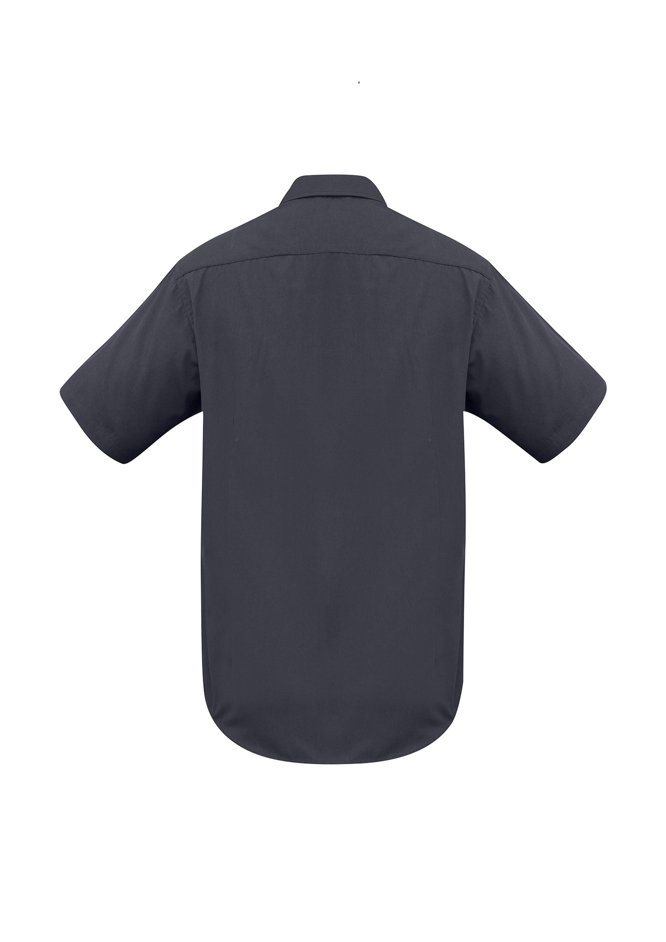 Metro Mens Short Sleeve Shirt Charcoal back view