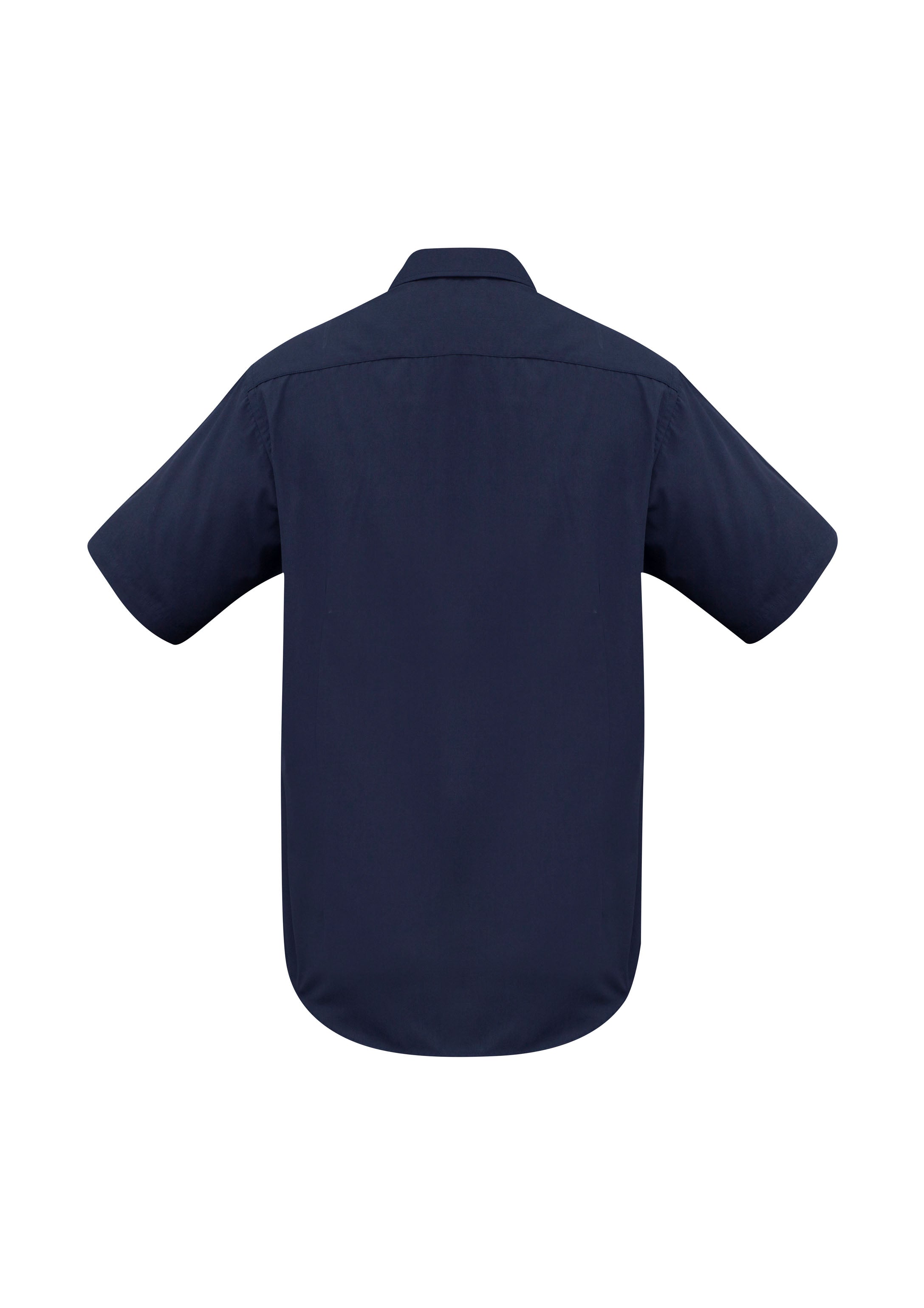 Metro Mens Short Sleeve Shirt Navy back view