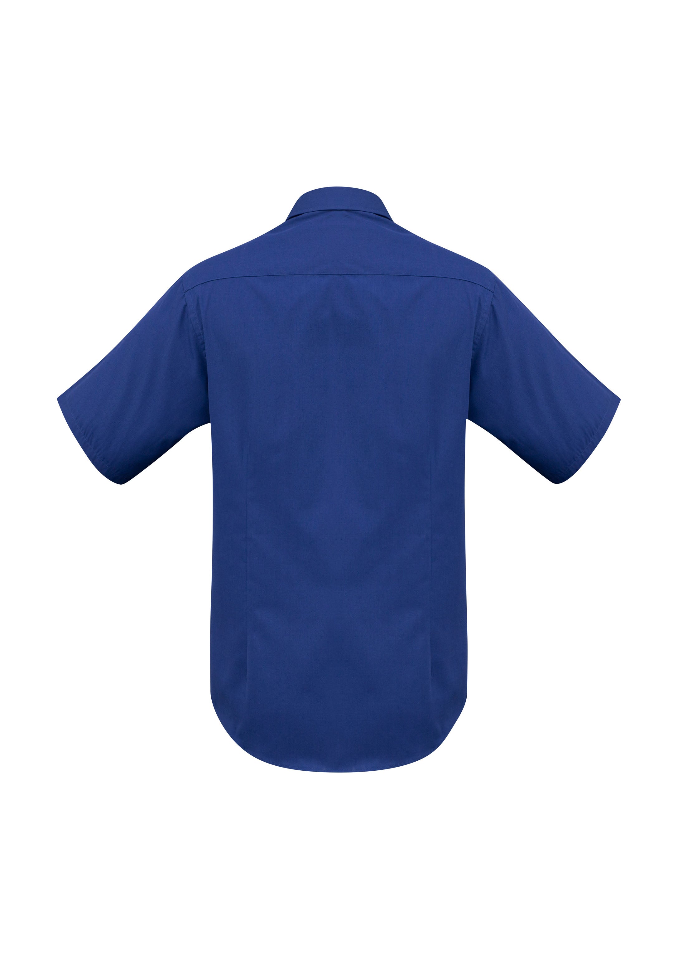 Metro Mens Short Sleeve Shirt Royal back view