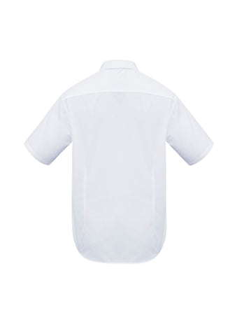 Metro Mens Short Sleeve Shirt White back view