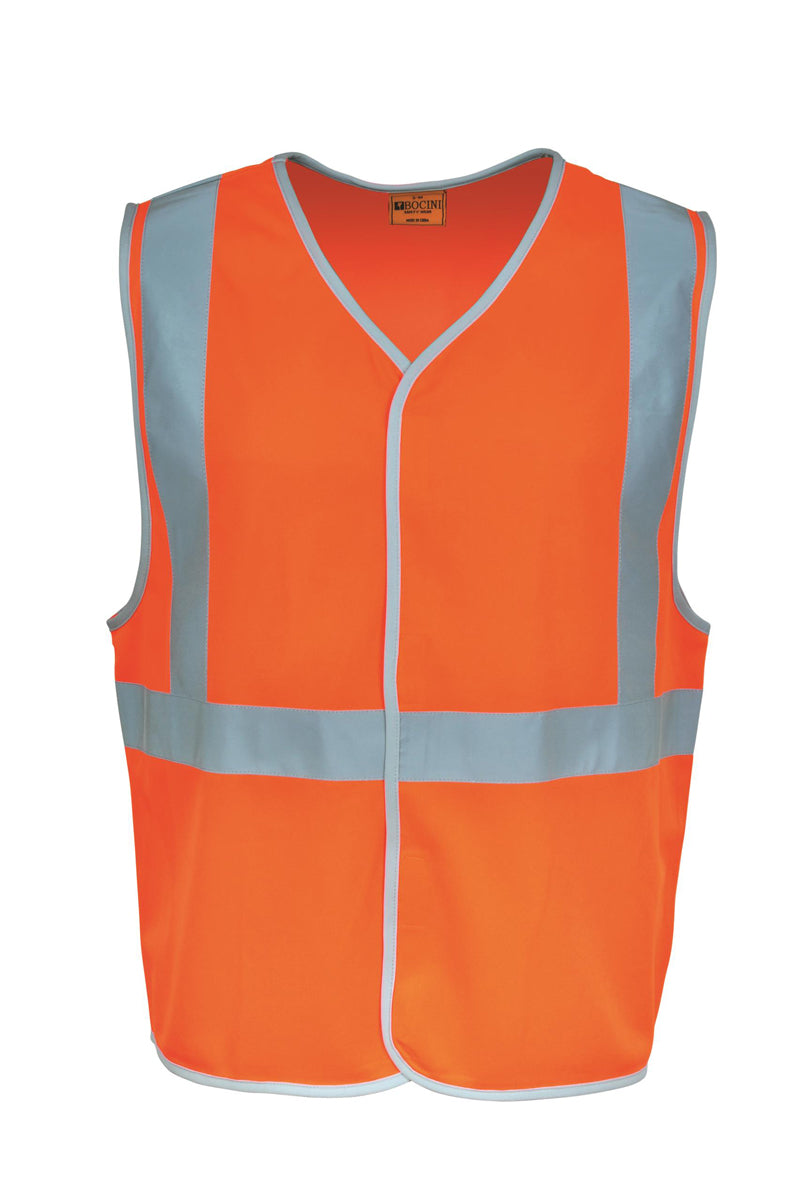 Unisex Adults Hi-Vis Vest With Crossing Tape in Orange