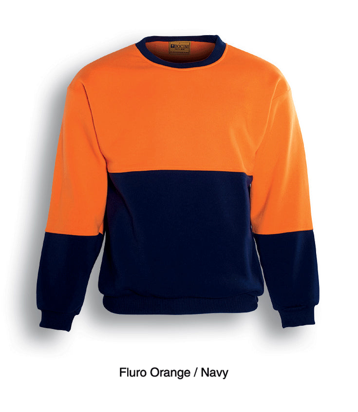 Unisex Adults Hi-Vis Sloppy Joe in Orange/Navy